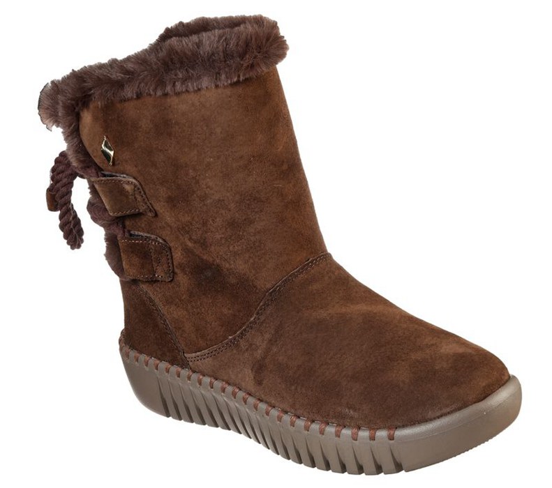 Skechers Gowalk Smart - Intrigue - Womens Boots Chocolate [AU-ZC4286]